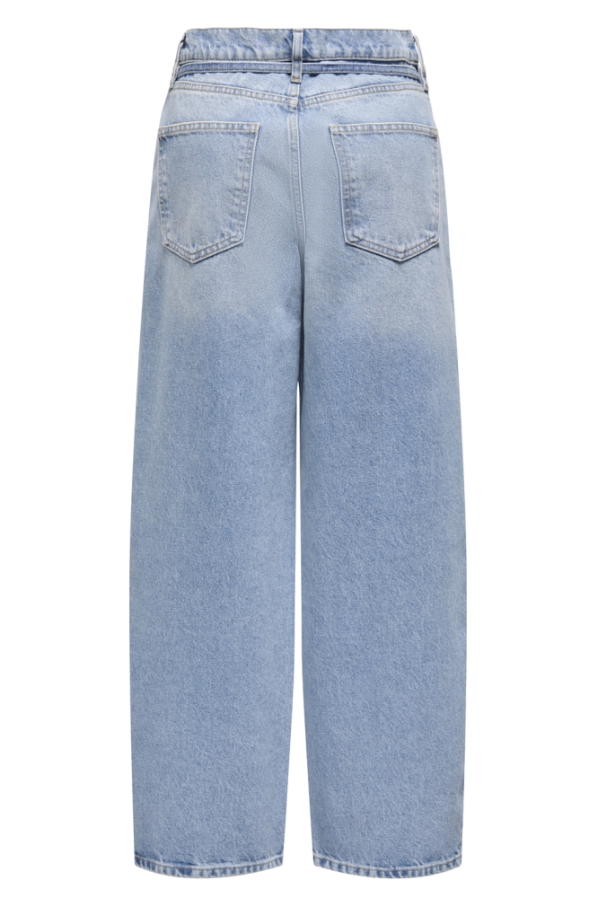 ONLGIANNA RHINEST MW STRAIGHT REA D 15357230 LIGHT BLUE DENIM/RHINESTONE
